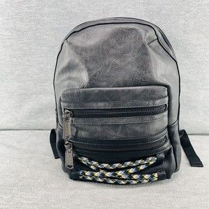 Steve Madden Gray Mini Backpack w/ yellow Tassel (PU)